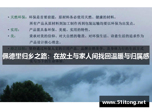 佩德里归乡之路:在故土与家人间找回温暖与归属感 佩德里归乡之路:在故土与家人间找回温暖与归属感